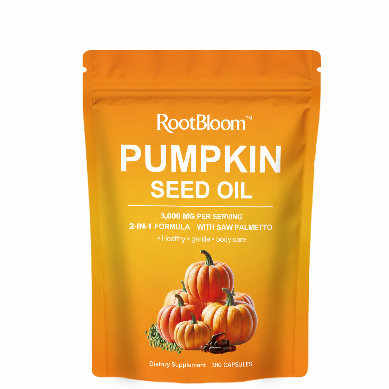 RootBloom™Pumpkin Seed Oil Capsules for Hair Growth - Non-GMO