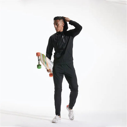 Men's Hooded Slim Fit Sports Jacket for Running