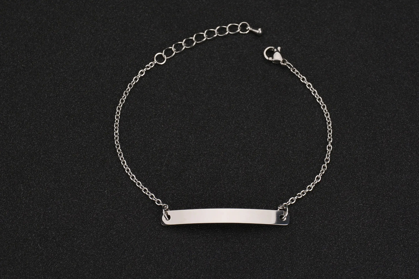 Custom Engraved Stainless Steel Tri-Color Bracelet