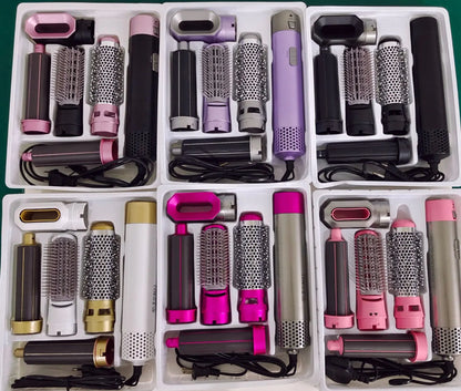 LuxeTress™5-in-1 Hot Air Brush and Curling Iron Styler