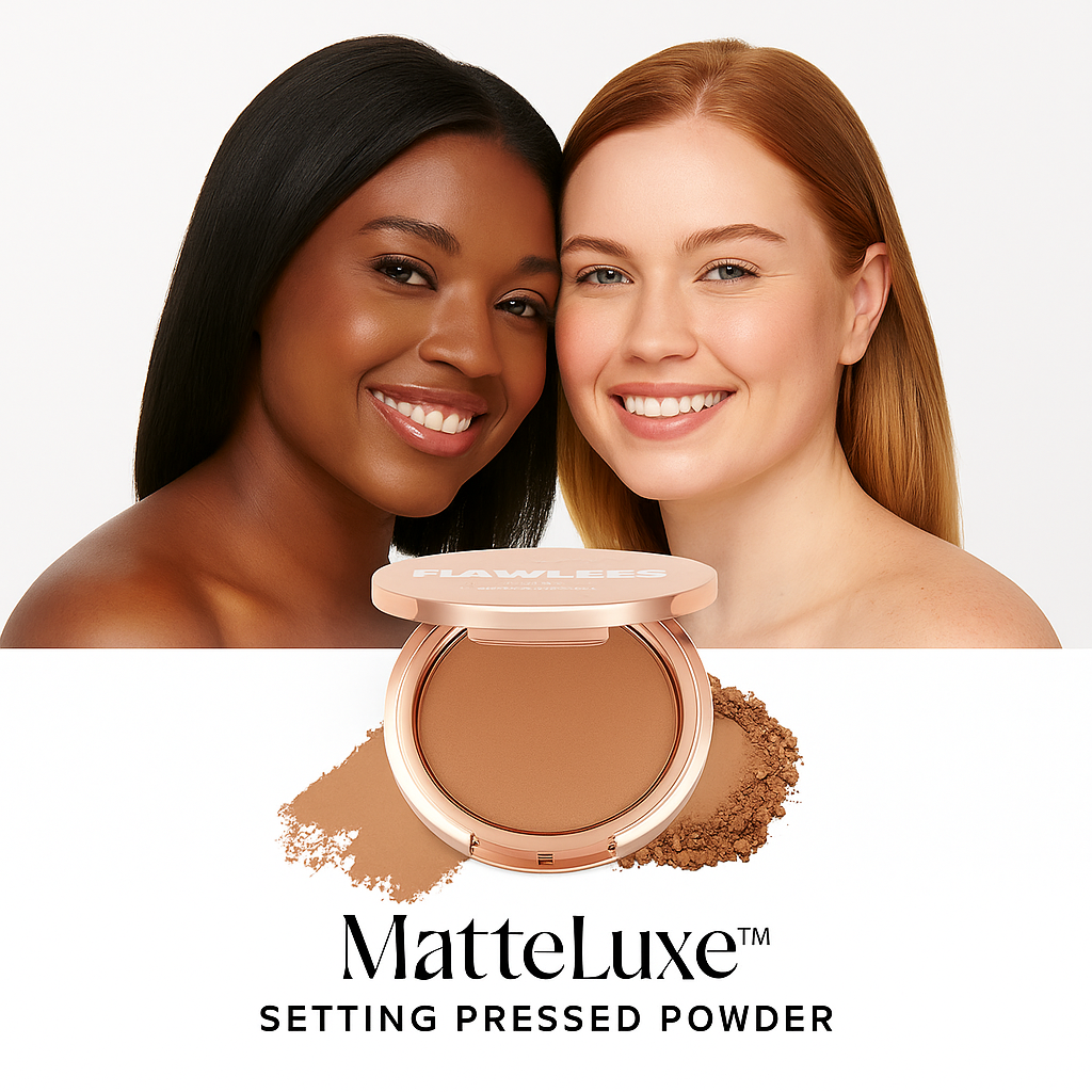 MatteLuxe™, Setting Pressed Powder