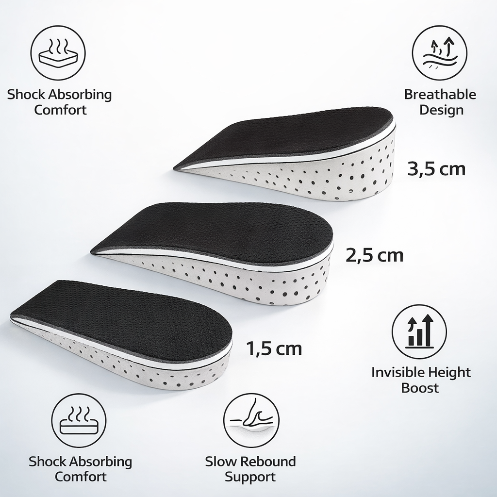 SoleVance™ Height-Increasing Insoles for Man and Woman
