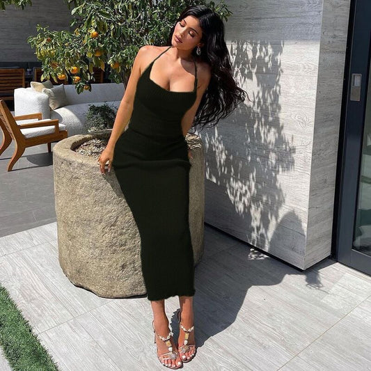 Slim Fit Tie-Back Tube Top with Skirt