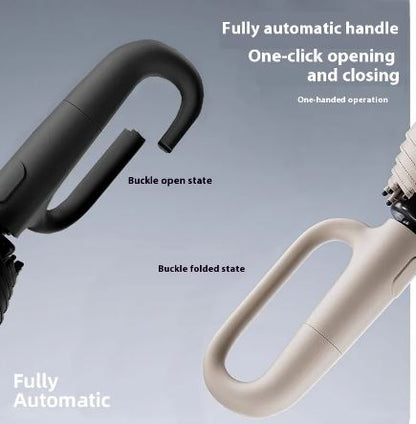 AeroShield TM Automatic Ring Buckle Umbrella