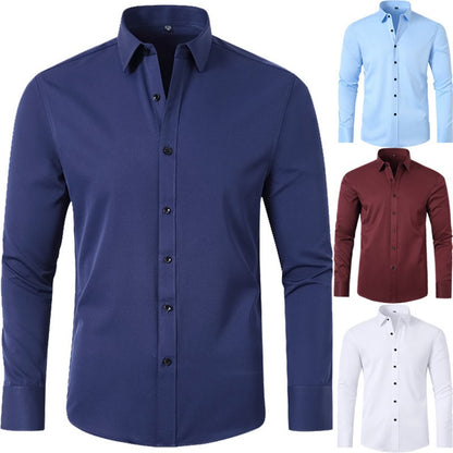 Prestivo™Mens Dress Shirts Long Sleeve