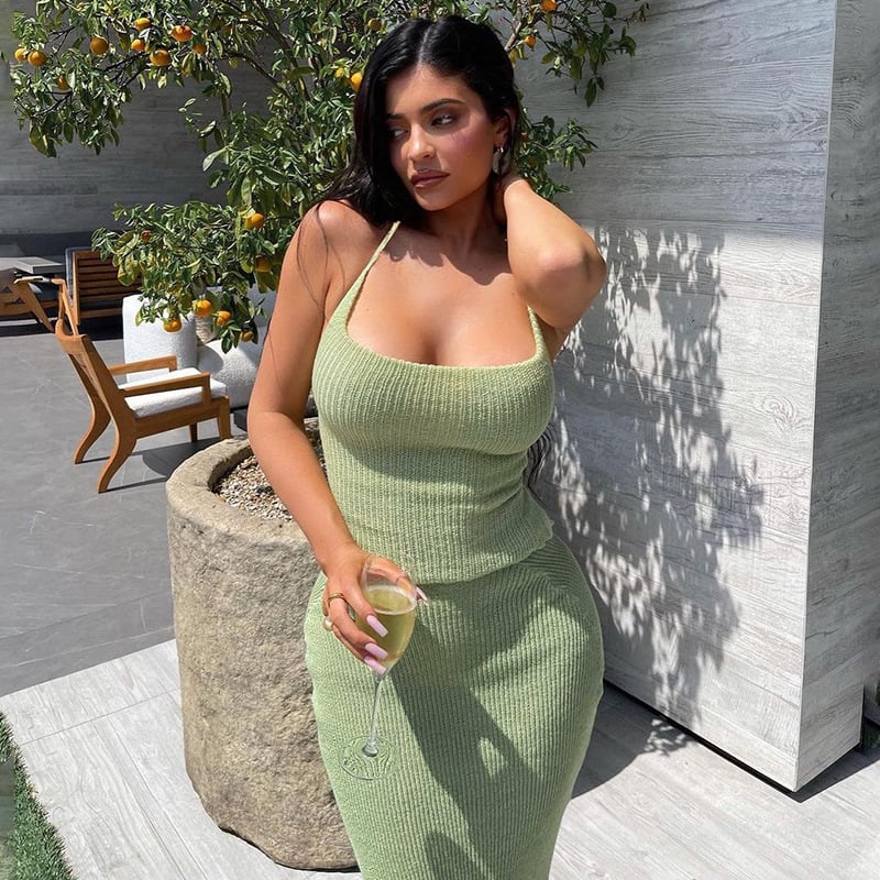 Slim Fit Tie-Back Tube Top with Skirt