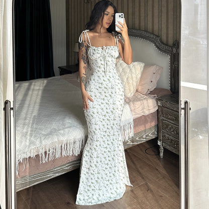 Verdant Vibe™Floral slim and sexy long dress