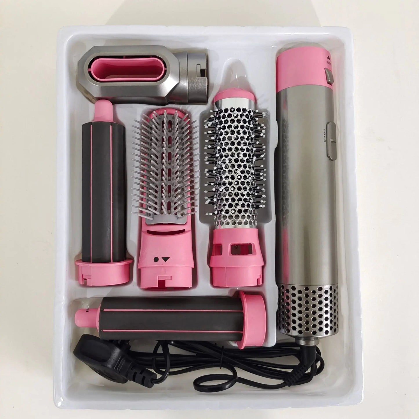 LuxeTress™5-in-1 Hot Air Brush and Curling Iron Styler