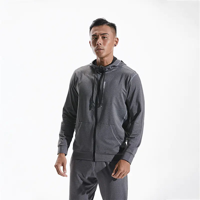 Men's Hooded Slim Fit Sports Jacket for Running