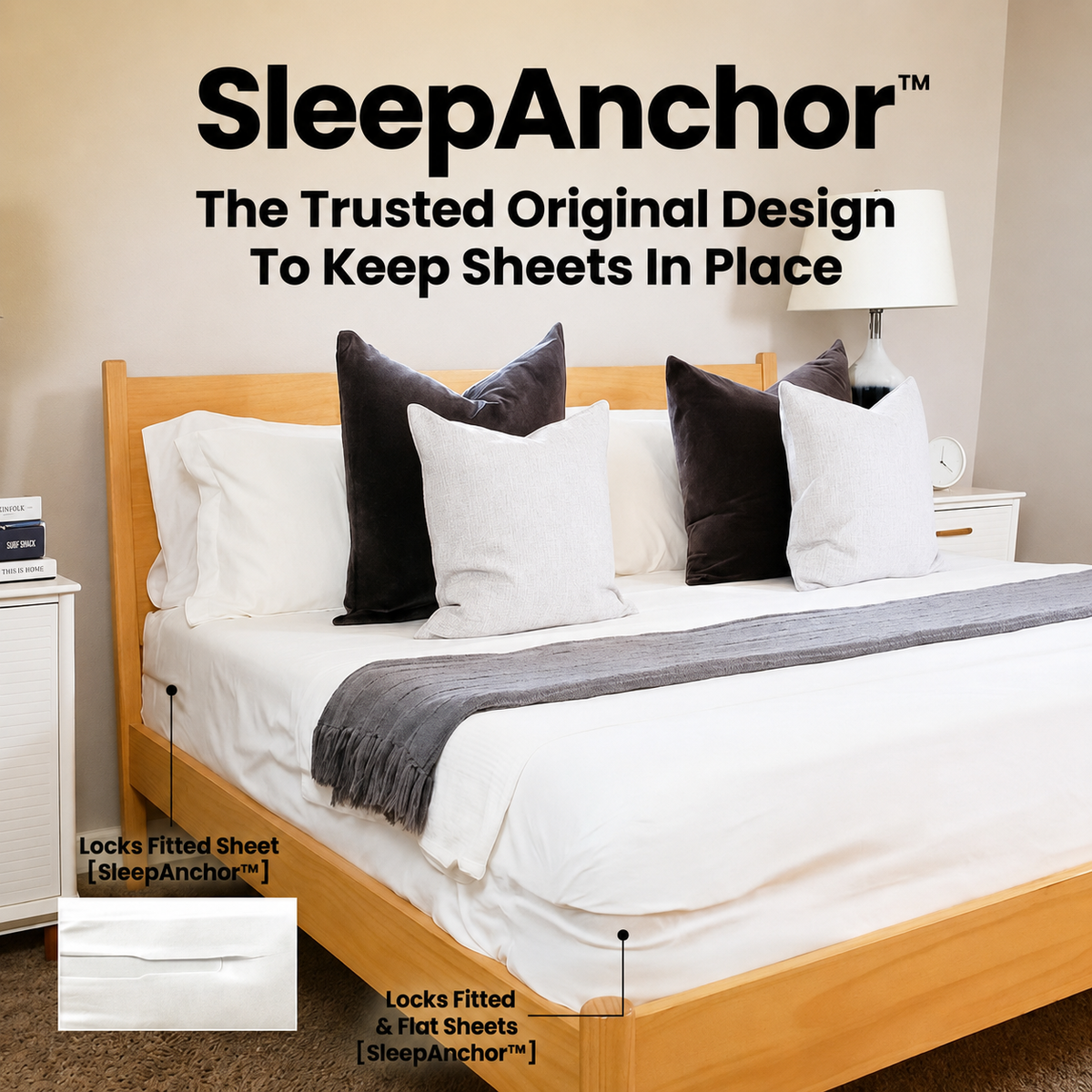 SleepAnchor™Bed Sheet Holders