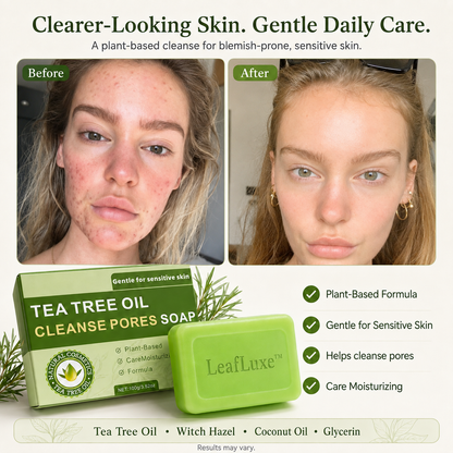 LeafLuxe™Antibacterial Tea Tree Soap