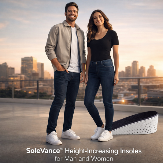 SoleVance™ Height-Increasing Insoles for Man and Woman