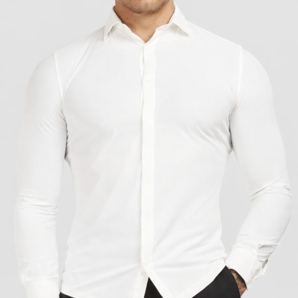 Prestivo™Mens Dress Shirts Long Sleeve