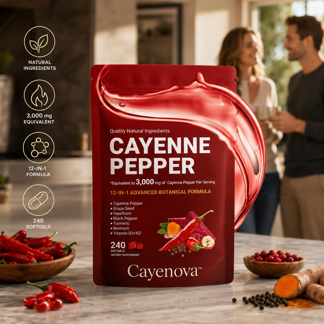 E Book, Cayenova™ Cayenne pepper Softgels