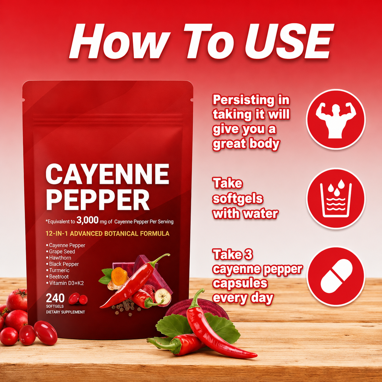 Cayenova™  Cayenne pepper Softgels