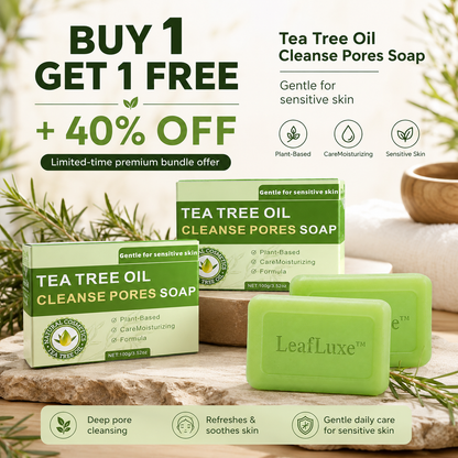 LeafLuxe™Tea Tree Soap