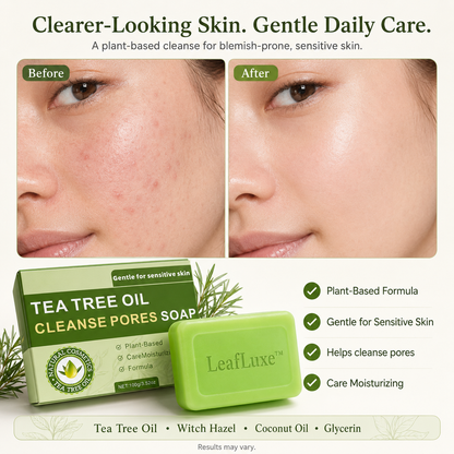 LeafLuxe™Tea Tree Soap