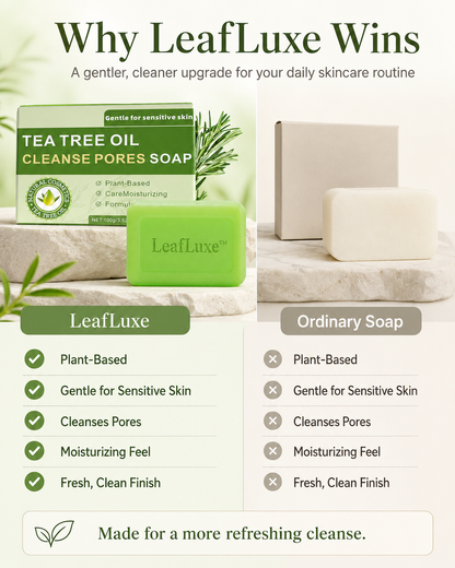 LeafLuxe™Tea Tree Soap