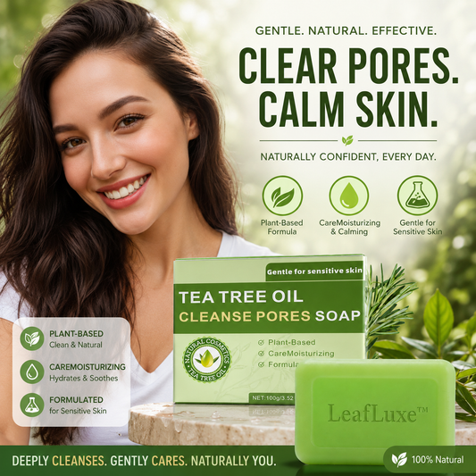 LeafLuxe™Tea Tree Soap