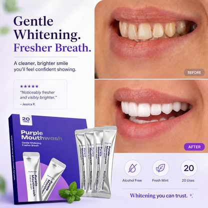 GlowRinse™Purple Mouthwash For Daily Oral Hygiene