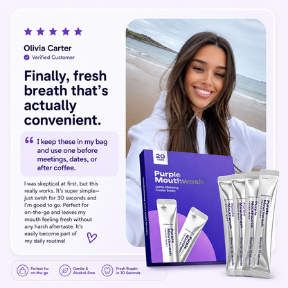 GlowRinse™Purple Mouthwash For Daily Oral Hygiene