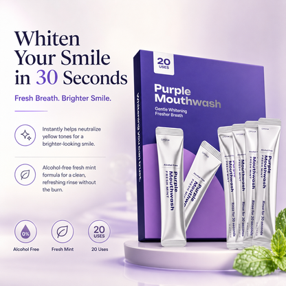 GlowRinse™Purple Mouthwash For Daily Oral Hygiene