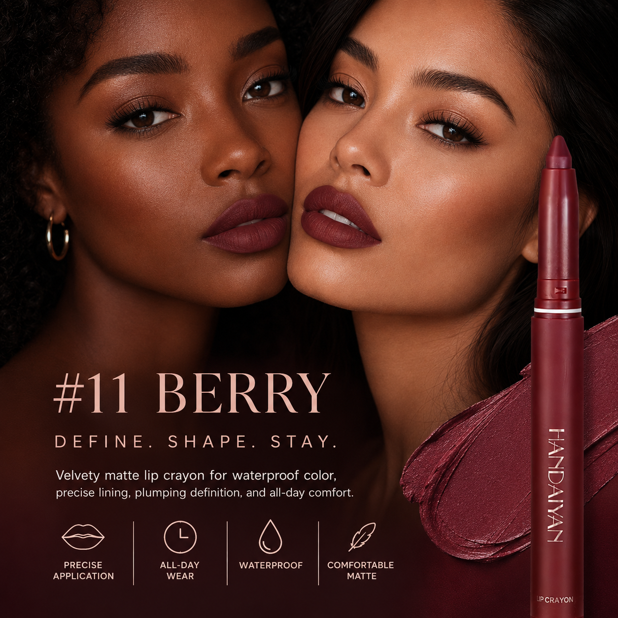 ScarletSilk Liner™Not Easy To Fade Matte Lipstick Pen