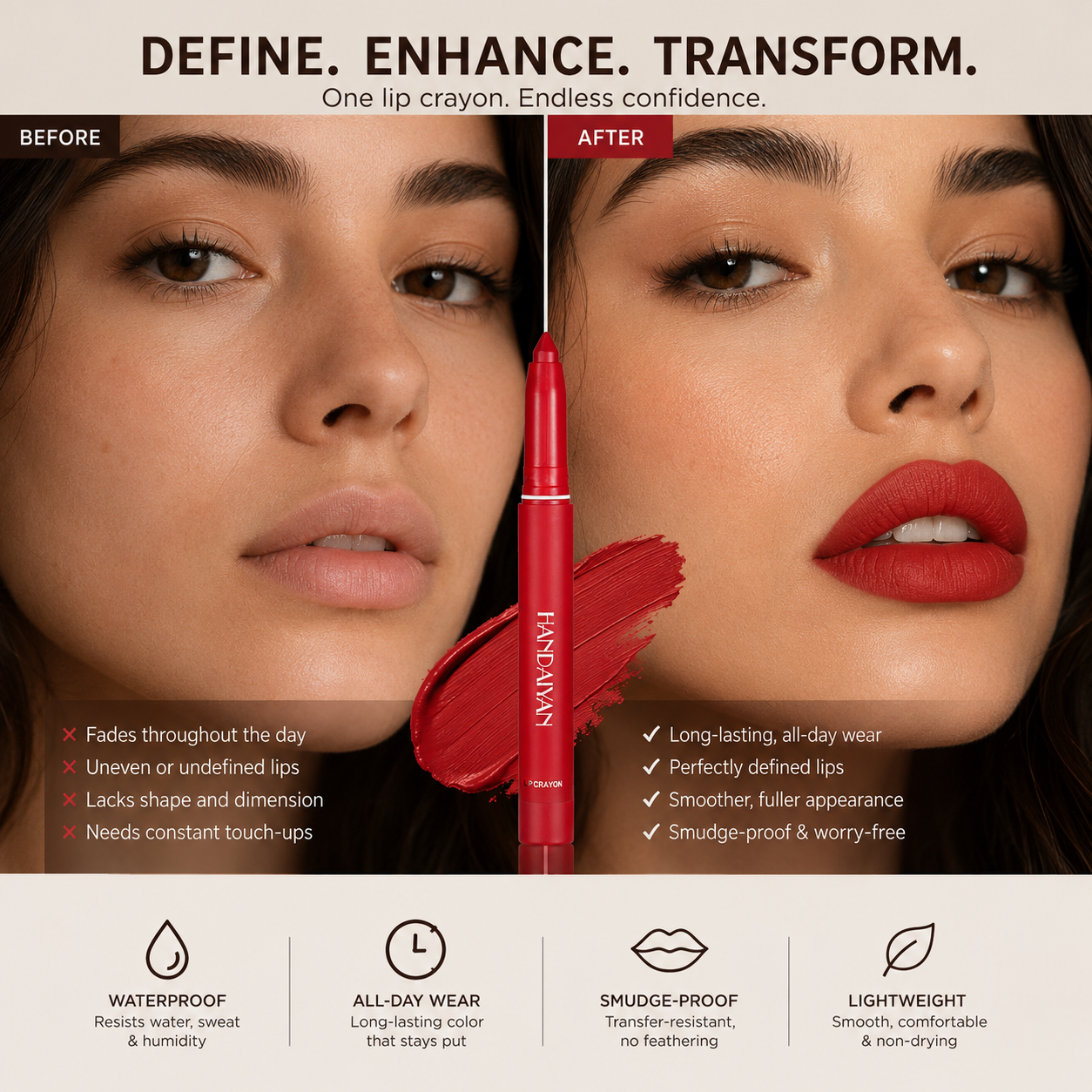 ScarletSilk Liner™Not Easy To Fade Matte Lipstick Pen