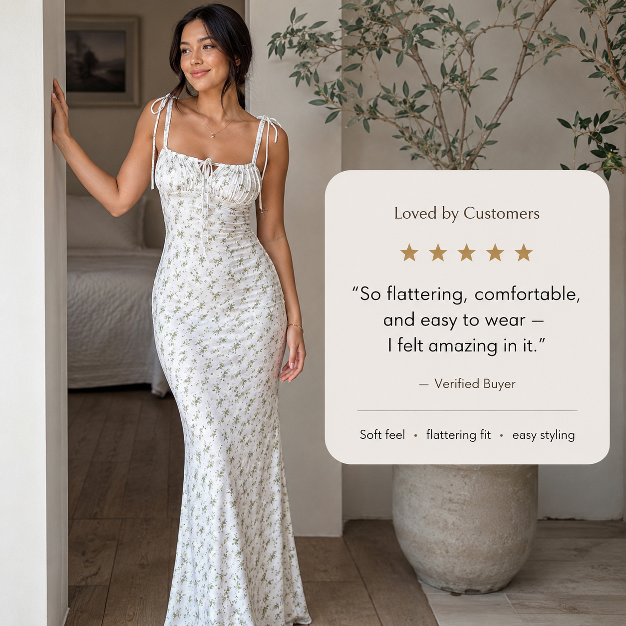 Verdant Vibe™Floral slim and sexy long dress