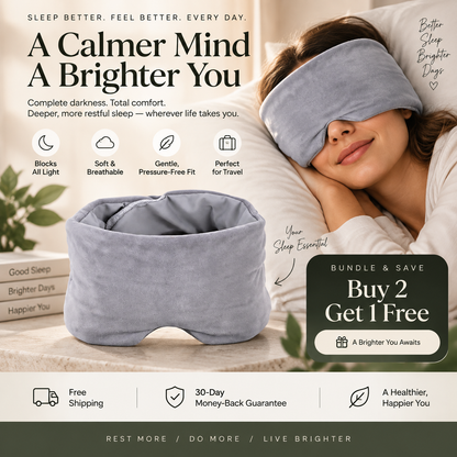 LumiRest™Sleep-Only Blackout Gravity Eye Mask