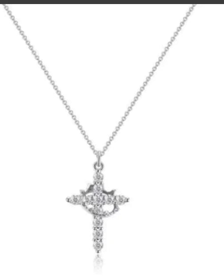 Crown Cross Necklace