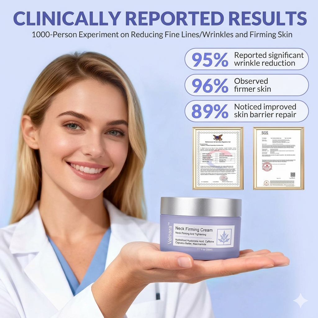 Velnara™Neck Cream – Lightens, Firms, and Smooths Fine Lines.