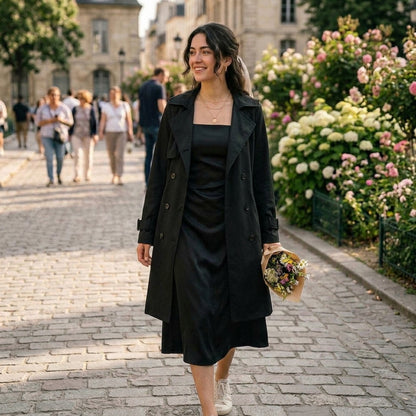 Noiréa™ Black Camisole Dress
