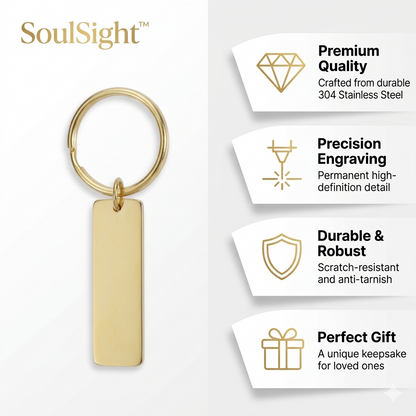 SoulSight™ Engraveable Stainless Steel Keychain
