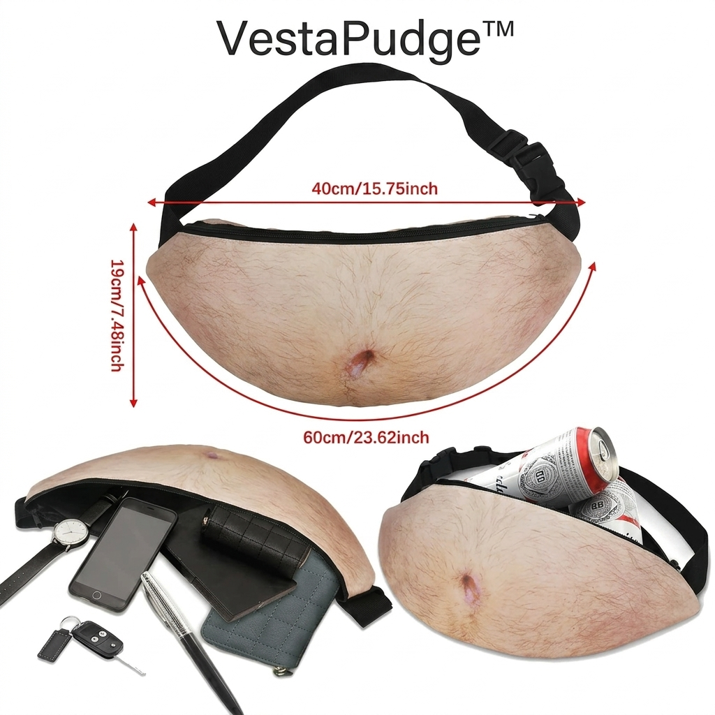 VestaPudge™Funny Pop Dad Bod Money Belt Bag