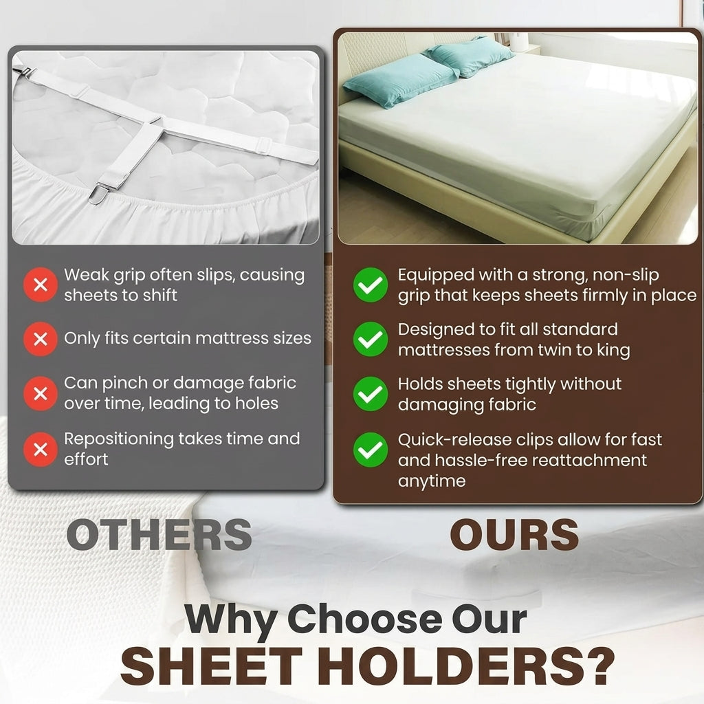 SleepAnchor™Bed Sheet Holders
