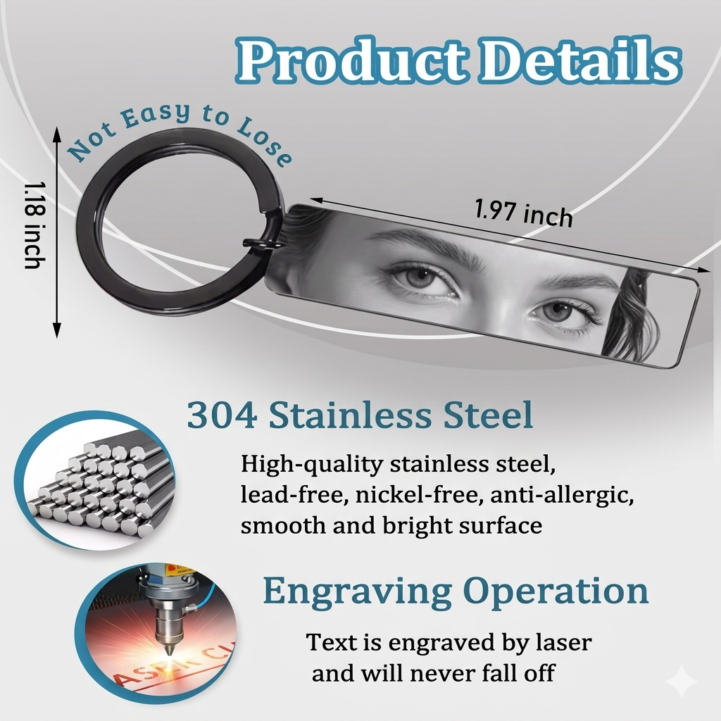 SoulSight™ Engraveable Stainless Steel Keychain