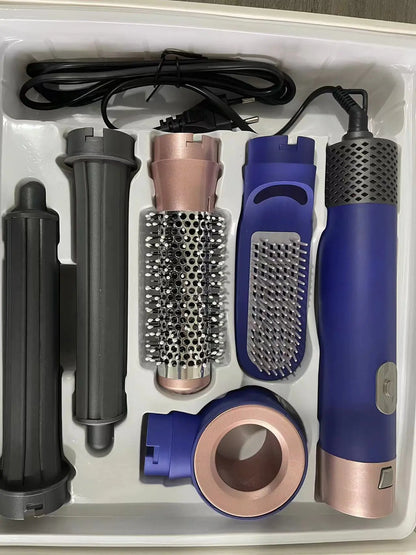 LuxeTress™5-in-1 Hot Air Brush and Curling Iron Styler