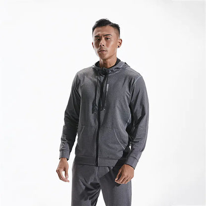Men's Hooded Slim Fit Sports Jacket for Running