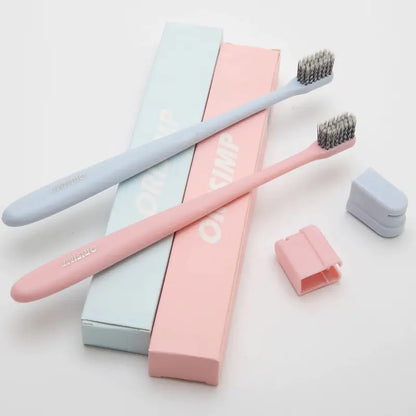 Japanese  Soft Bamboo Charcoal Couple Toothbrush