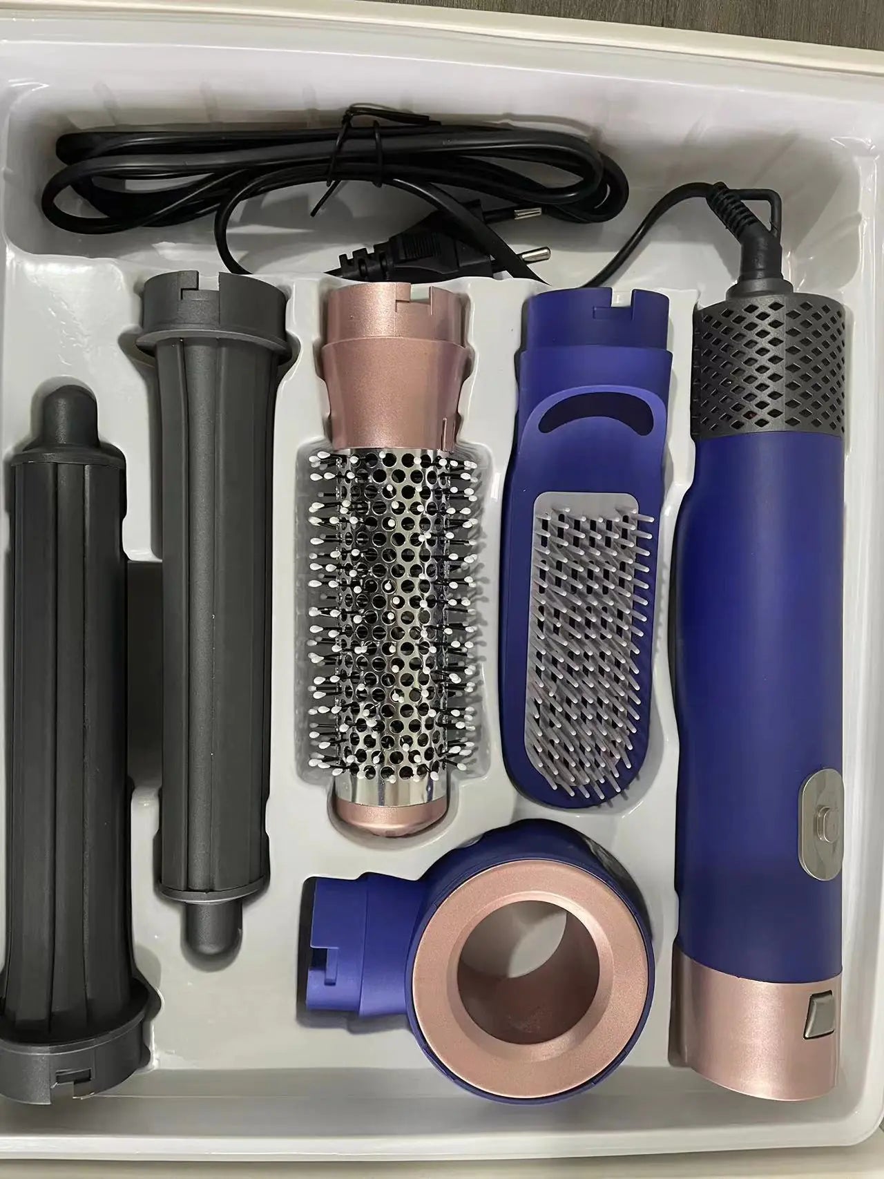 LuxeTress™5-in-1 Hot Air Brush and Curling Iron Styler