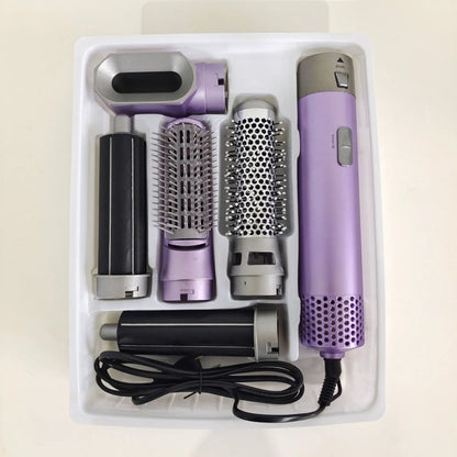 LuxeTress™5-in-1 Hot Air Brush and Curling Iron Styler