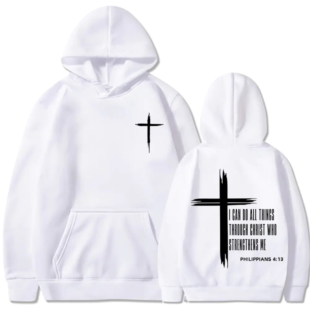 RetroCrucifixTMChrist Motivational Hoodie