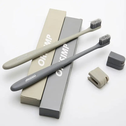 Japanese  Soft Bamboo Charcoal Couple Toothbrush