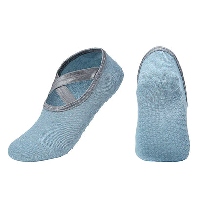 Fashion Silk Anti-Slip Yoga Ankle Socks for Women