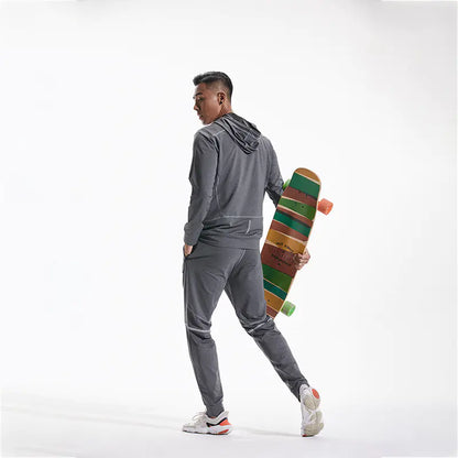 Men's Hooded Slim Fit Sports Jacket for Running