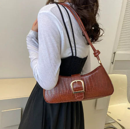 Versatile High-Quality Texture Messenger Shoulder Bag