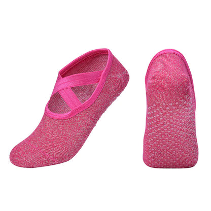 Fashion Silk Anti-Slip Yoga Ankle Socks for Women