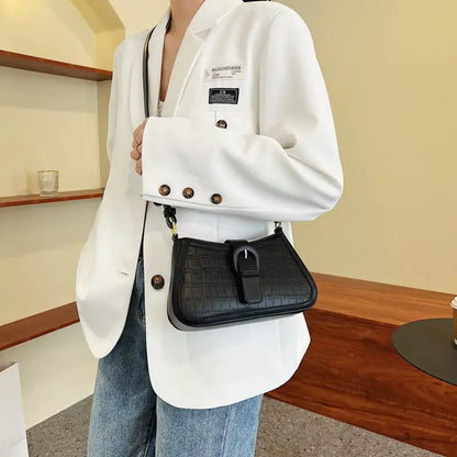 Versatile High-Quality Texture Messenger Shoulder Bag