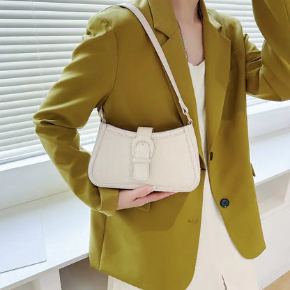 Versatile High-Quality Texture Messenger Shoulder Bag